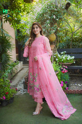 Aneela's Embroidered Organza Unstitched Suit